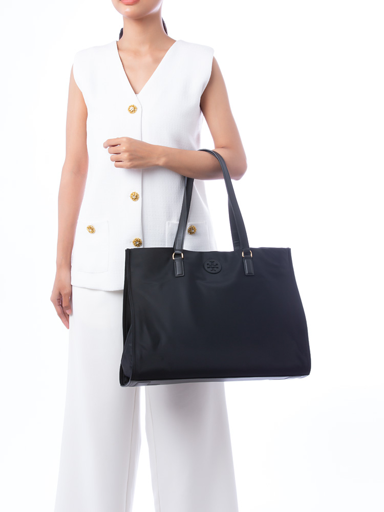 Ella Nylon Tote Black