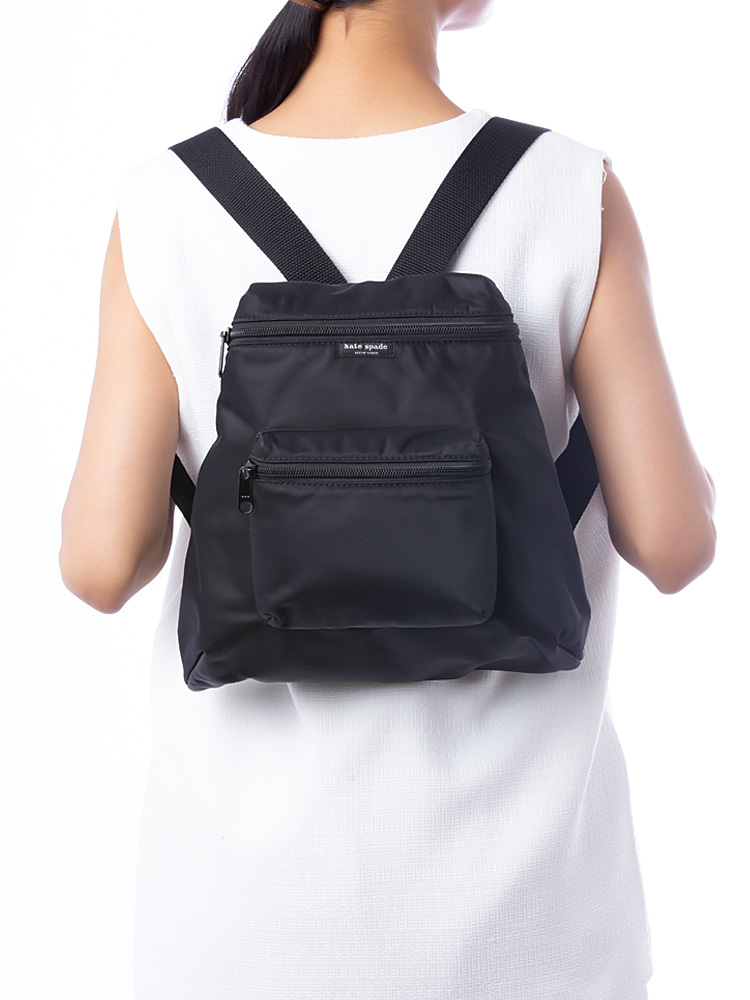 Anniversary Nylon Small Backpack Black