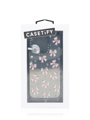 Metallic Pink Ribbon iPhone 15 Pro Mirror Case Silver Black