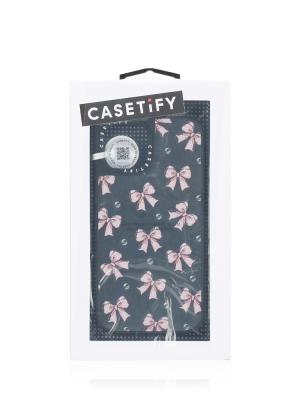 Metallic Pink Ribbon iPhone 15 Mirror Case Silver Black