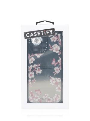 Pink Sakura Garden iPhone 16 Pro Max Mirror Case Silver Black