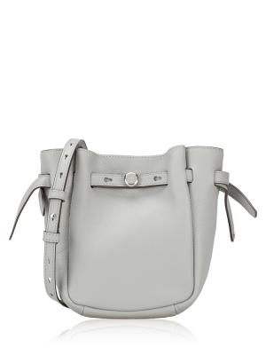 Romy Leather Small Crossbody Light Granite
