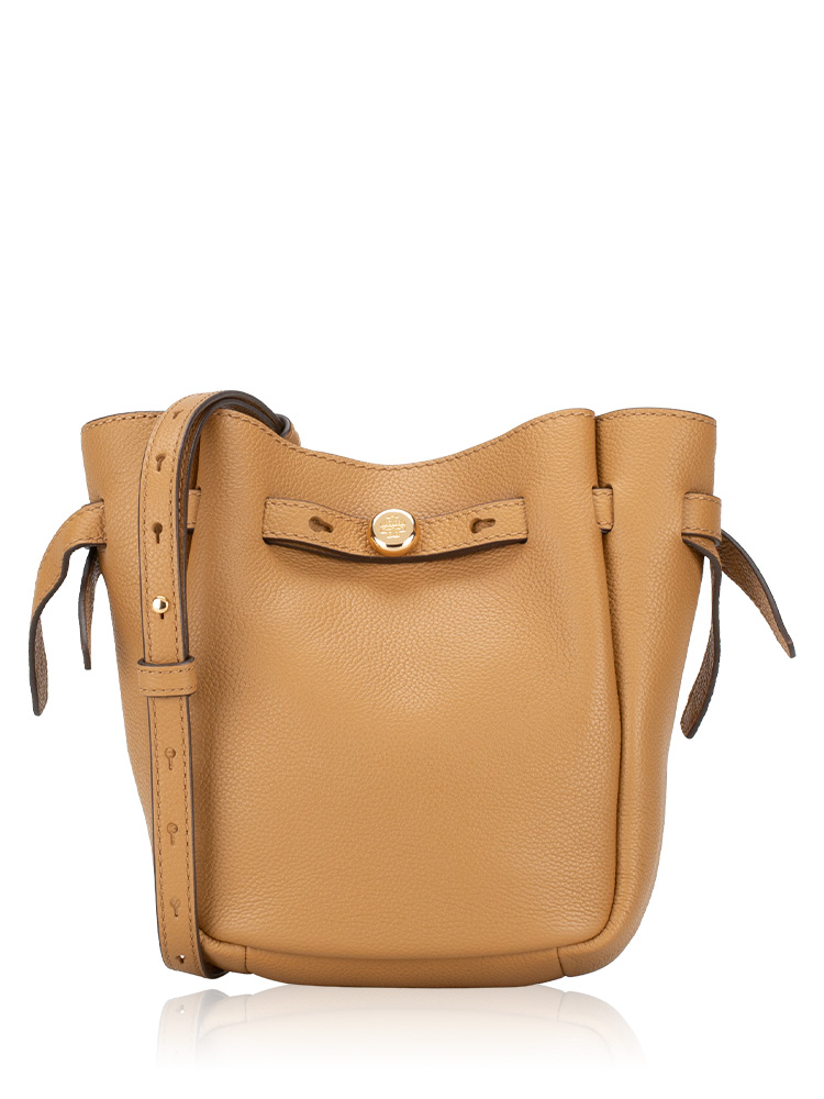 Romy Leather Small Crossbody Tiramisu