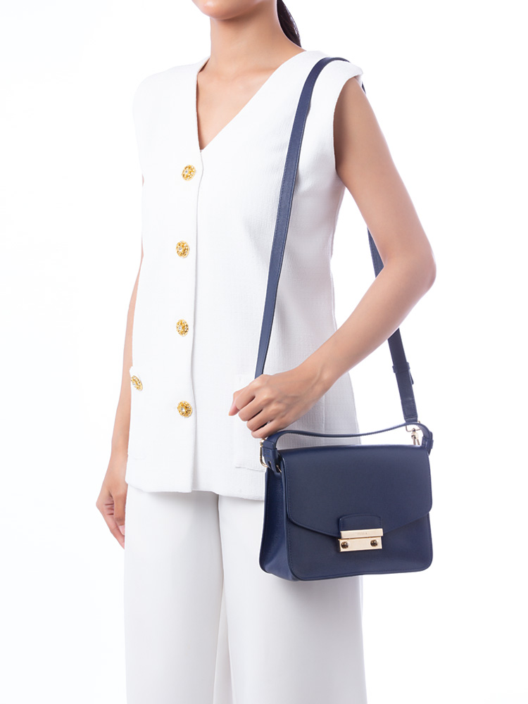 Julia Small Shoulder Bag Navy