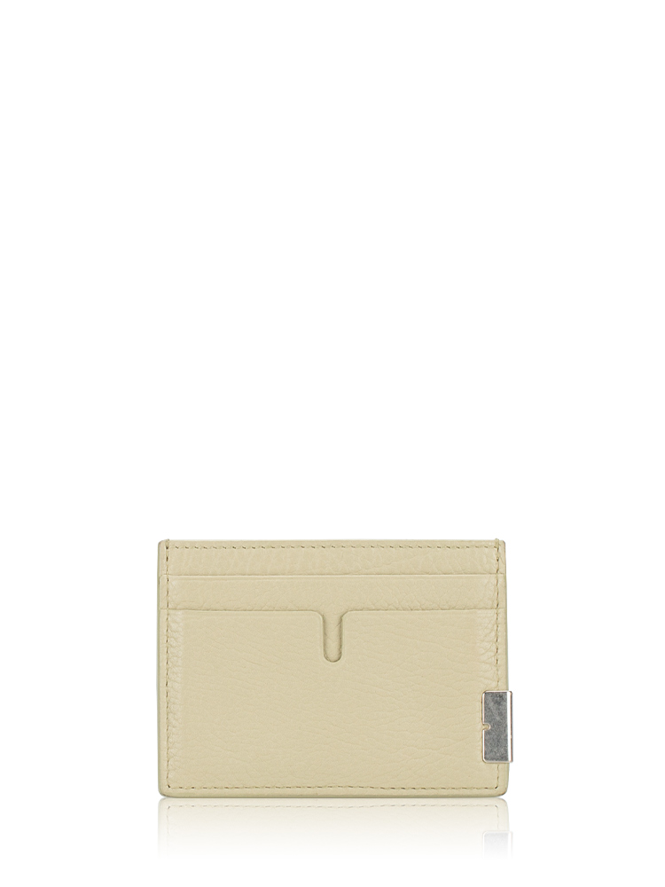 Grained Calfskin Sandon Card Holder Hunter
