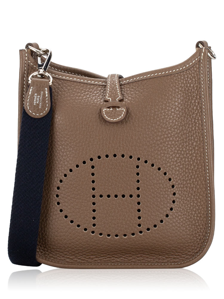 Taurillon Clemence Amazone Mini Evelyne 16 TPM Etoupe Bleu Indigo