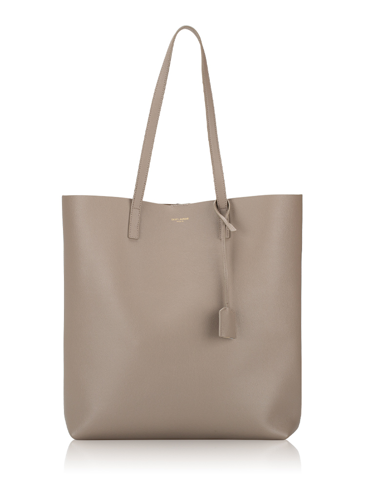 Calfskin North-South Tote Taupe