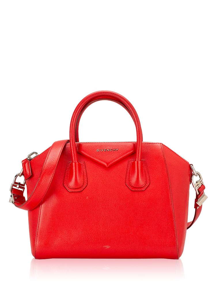 Sugar Goatskin Small Antigona Red