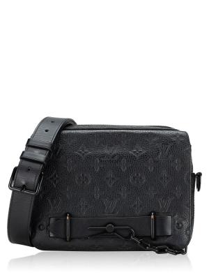 Monogram Taurillon Steamer Messenger Onyx