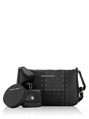 Signature Jet Set Small Crossbody With Tech Attached Black