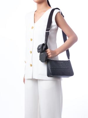 Signature Jet Set Small Crossbody With Tech Attached Black