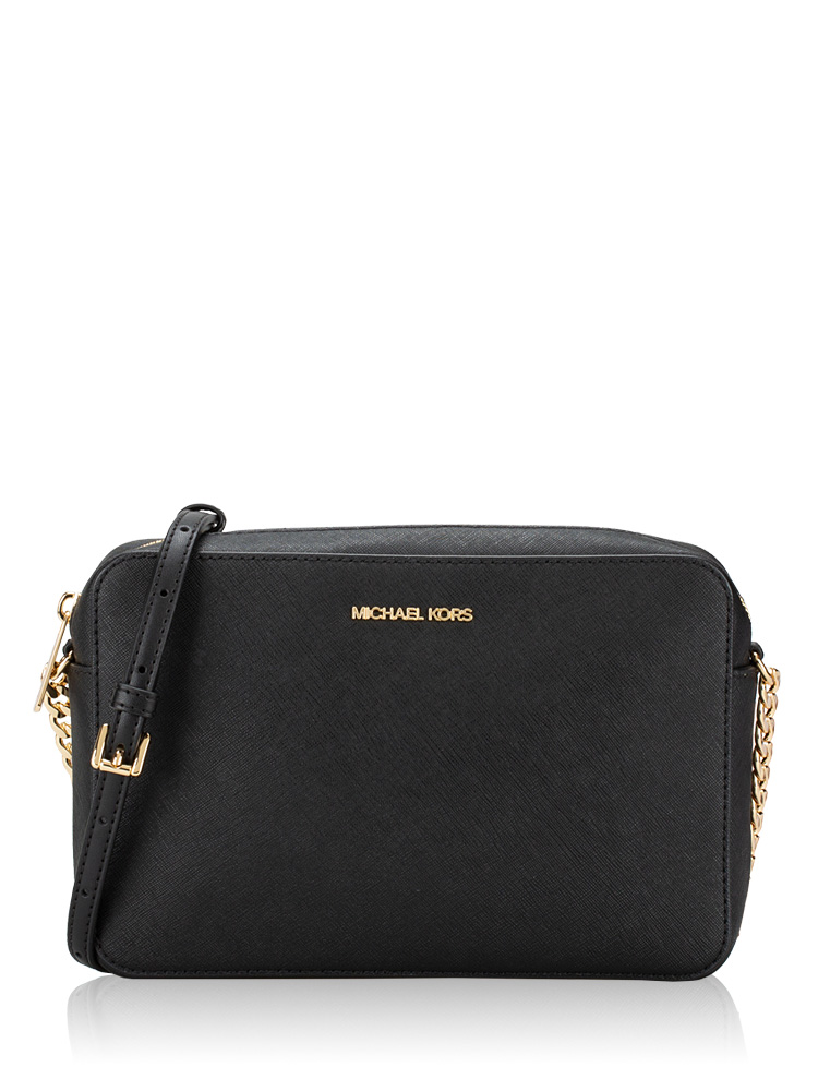 Jet Set Item Large Crossbody Black Gold