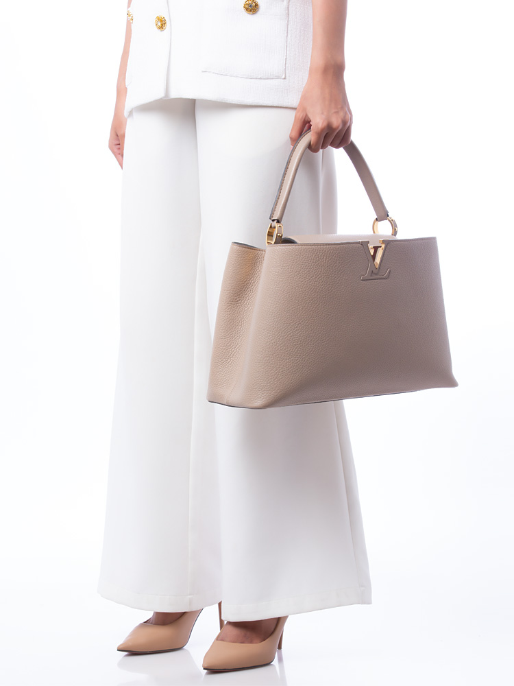 Taurillon Capucines MM Galet