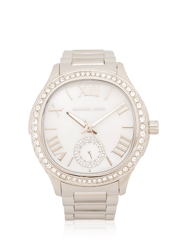MK4807 Sage Pavé Stainless Watch Silver