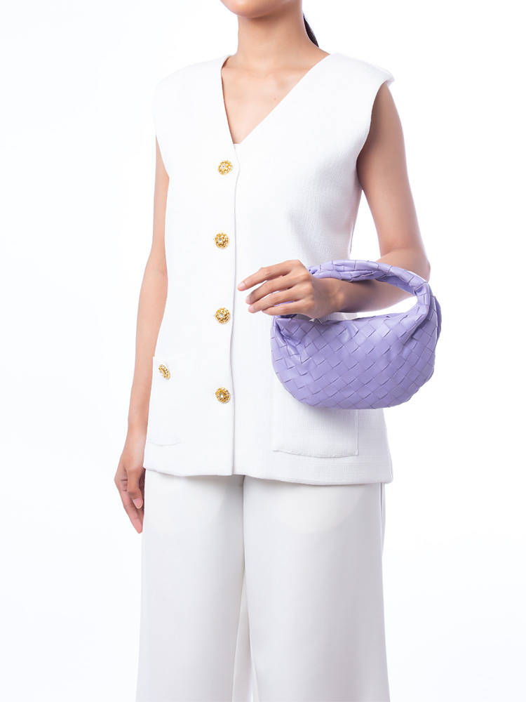 Nappa Intrecciato Mini Jodie Wisteria