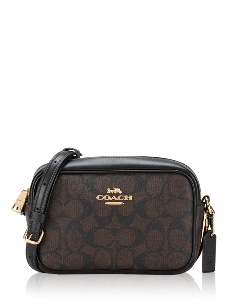 CQ874 Signature Jamie Mini Camera Bag Brown Black