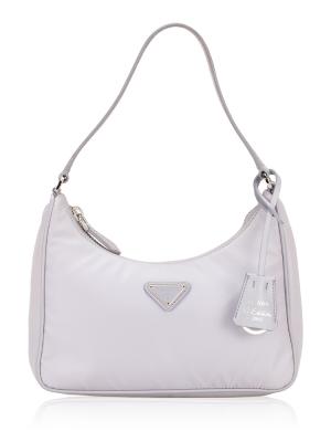 Re-Nylon Saffiano Re-Edition 2005 Mini Hobo Glicine