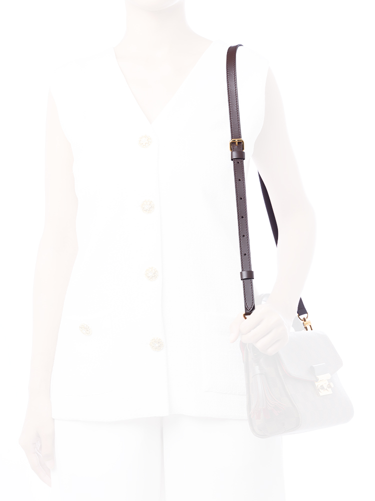 Calfskin 16mm Adjustable Shoulder Strap Ebene