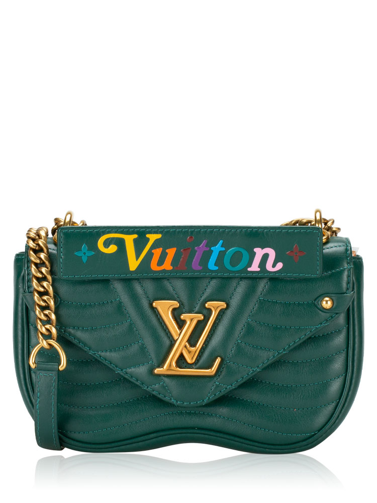 Calfskin New Wave Chain PM Emerald