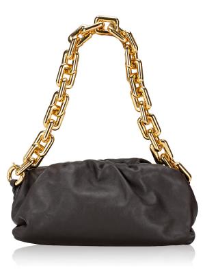 Calfskin The Pouch Chain Grape