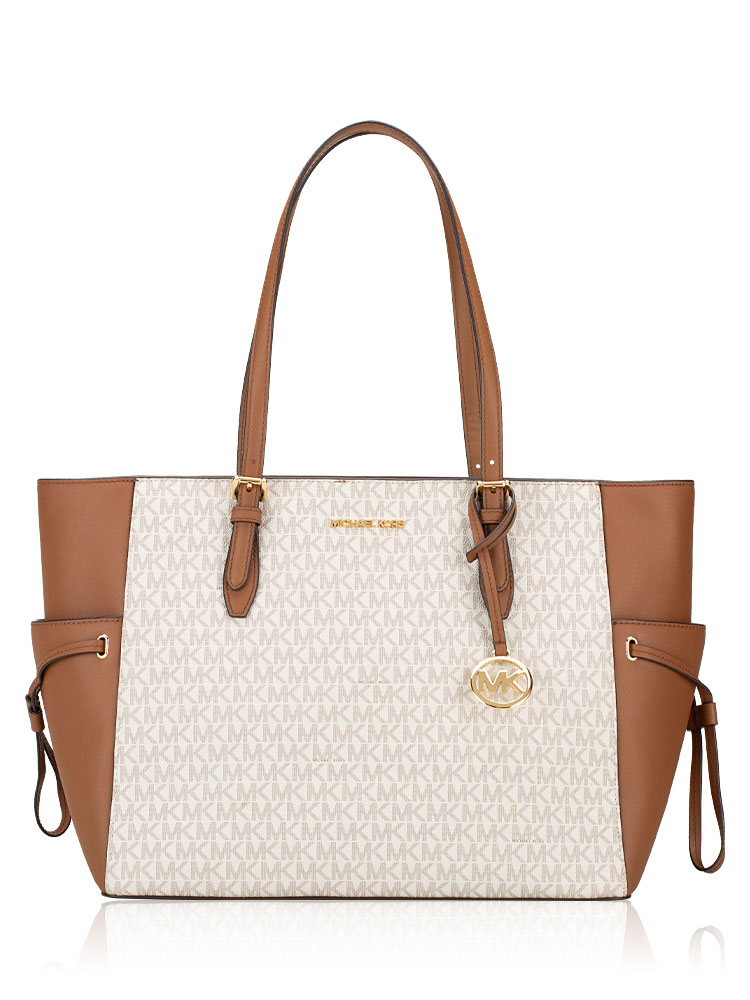 Signature Gilly Large Drawstring Tote Vanilla Gold