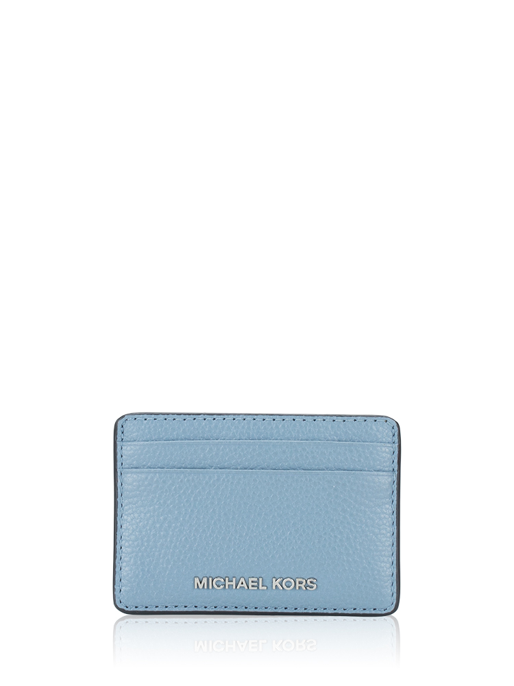 Jet Set Leather Card Holder Chambray