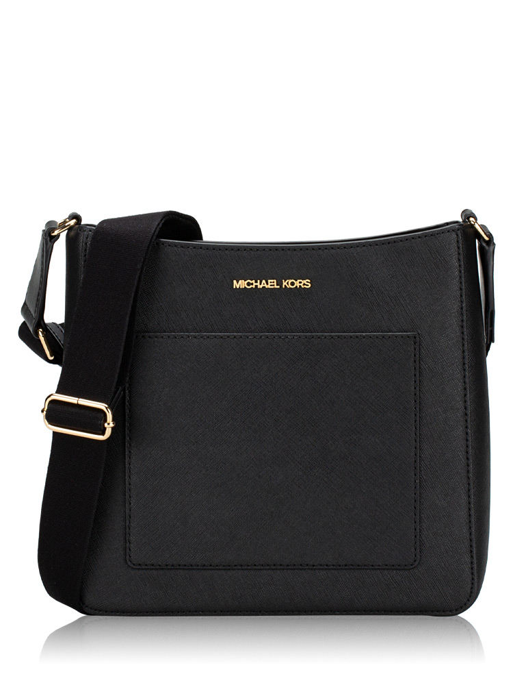 Gloria Leather Medium Pocket Swingpack Black