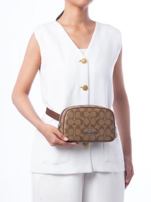 CR137 Signature Pace Belt Bag Khaki Saddle