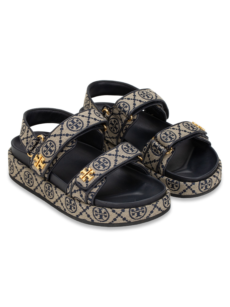 T Monogram Kira Sport Sandal Perfect Navy Sz 7.5