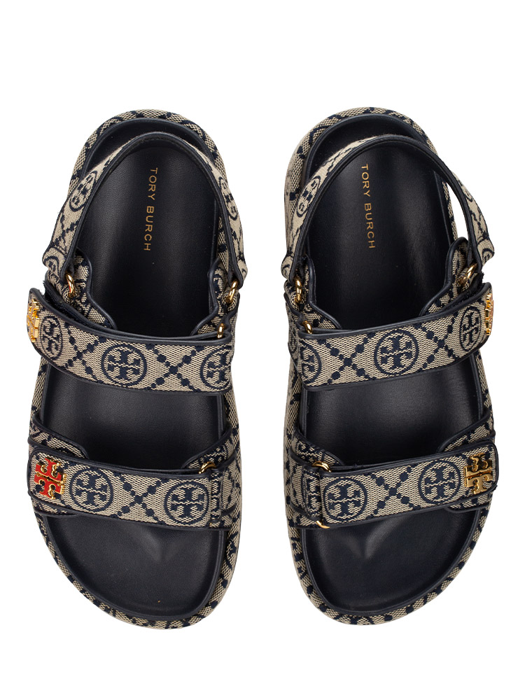 T Monogram Kira Sport Sandal Perfect Navy Sz 7.5