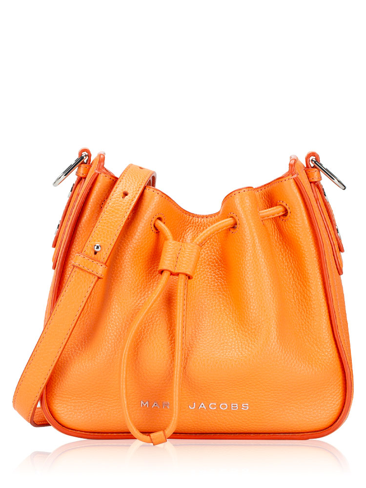 H606L01SP22 Leather Mini Bucket Bag Melon