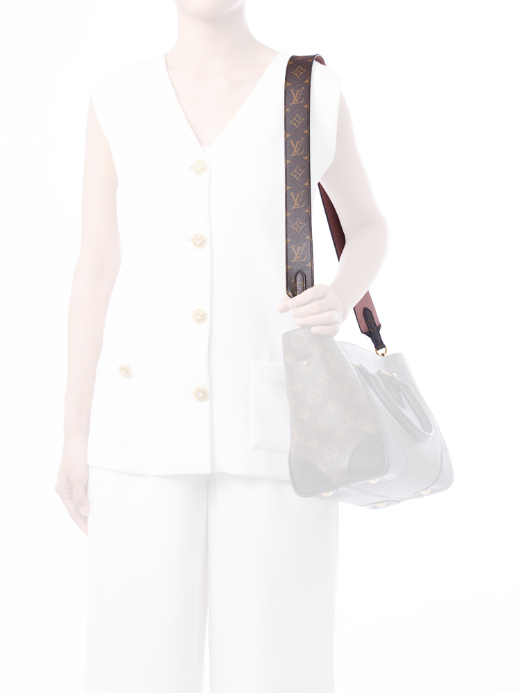 Monogram Bandouliere Strap Rose Poudre