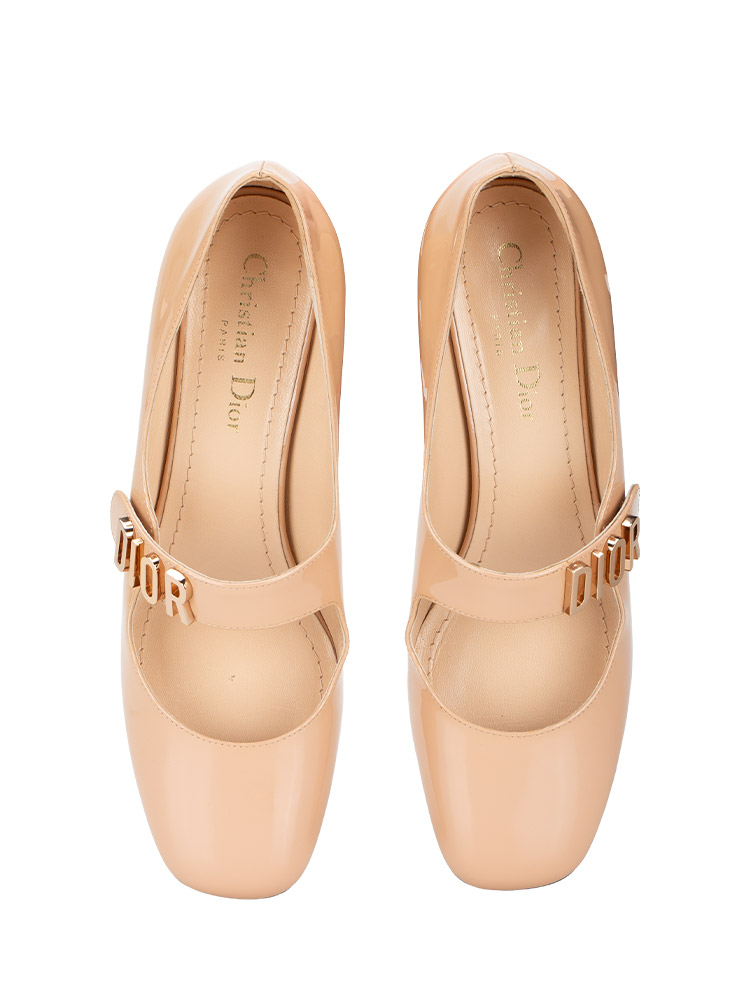 Patent Baby-D Mary Jane Pumps Rose De Vents Sz 38