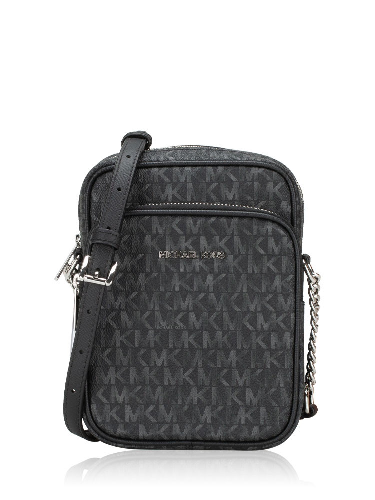 Signature Jet Set Medium NS Chain Crossbody Black