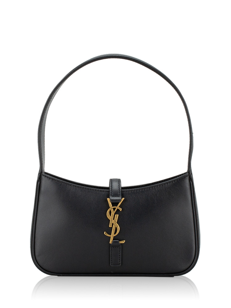 Calfskin Le 5 A 7 Mini Hobo Black