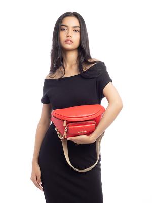 Maisie Leather Large 2 in 1 Waistpack Dark Sangria
