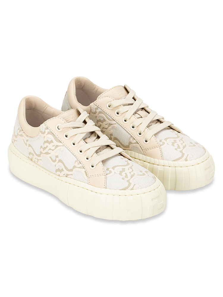 Canvas Karligraphy Tennis Sneakers Camelia Sz 37