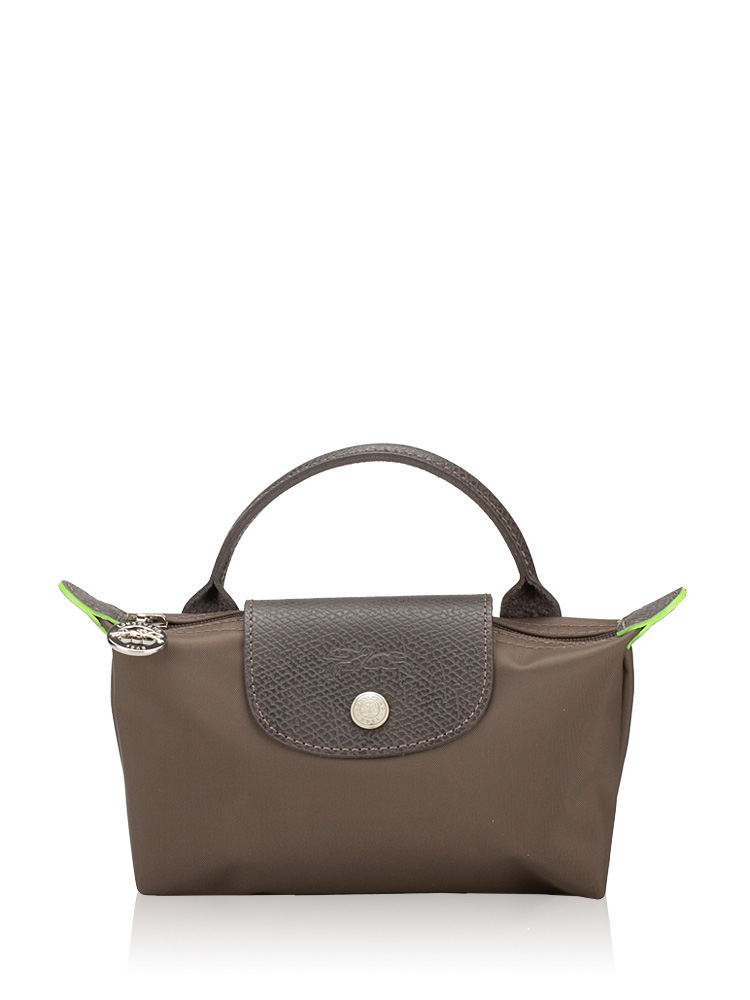 Le Pliage Green Pouch With Handle Terra