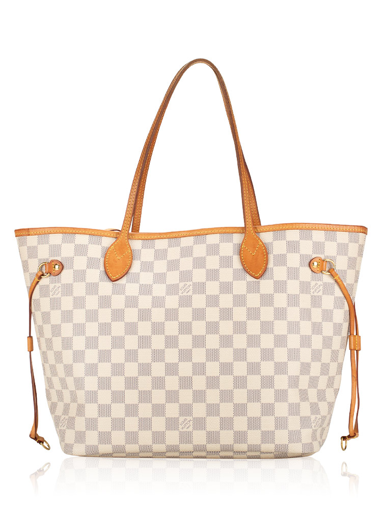 Damier Azur Neverfull MM NM Rose Ballerine