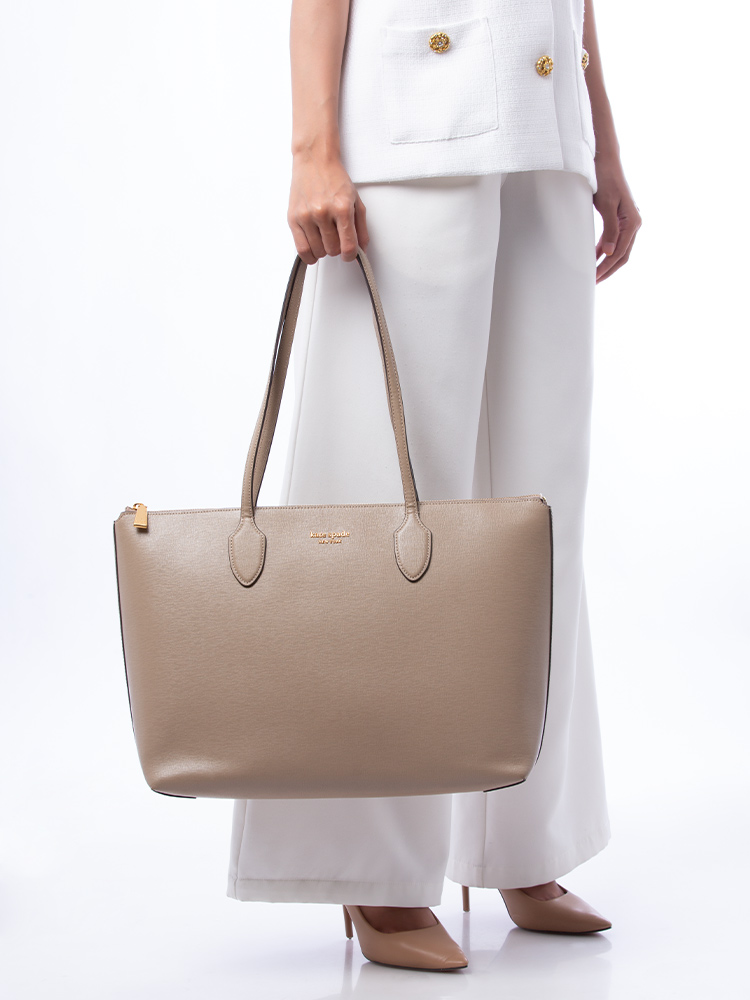 Bleecker Large Zip Tote Taupe