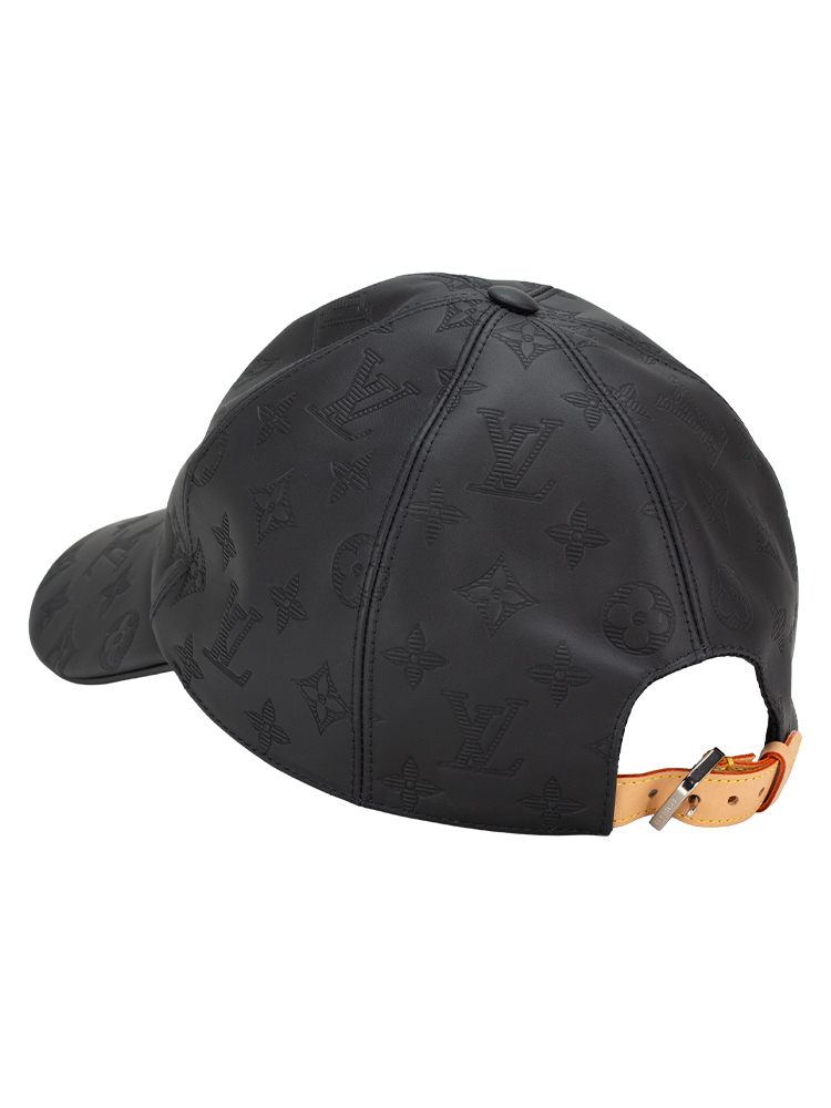 Monogram Shadow Baseball Cap Noir Sz 60