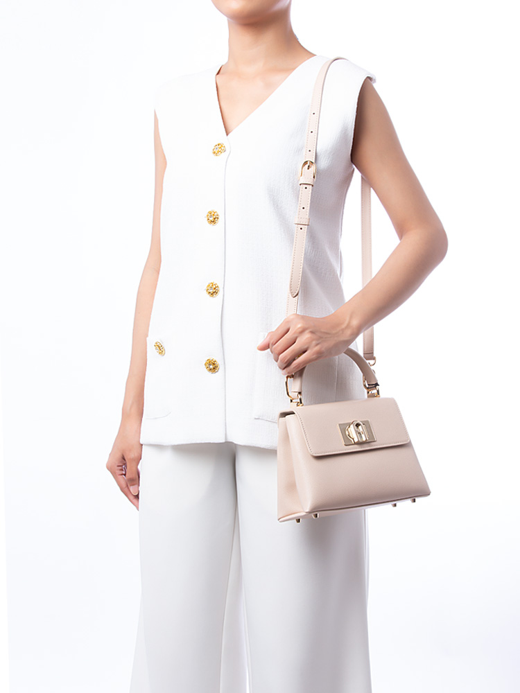 1927 Mini Top Handle Bag Beige