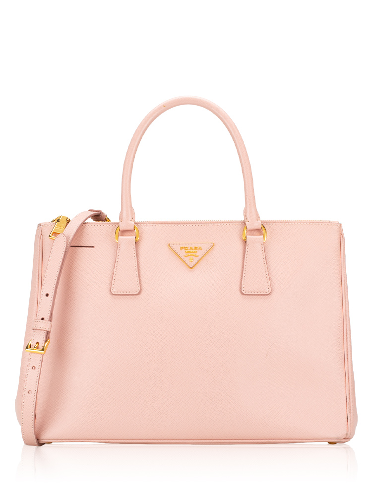 BN2274 Saffiano Lux Double Zip Tote Orchidea
