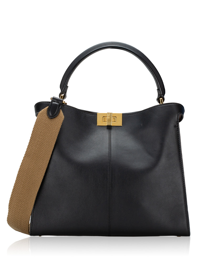 Vitello Seta FF 1974 Medium Peekaboo X-Lite Nero Fragola