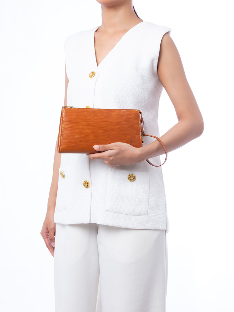 Vintage Epi Pochette 24 Accessories Canelle