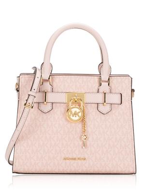 Signature Hamilton Small Satchel Powder Blush