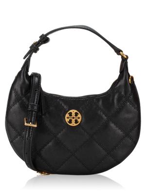 Willa Crescent Mini Hobo Black