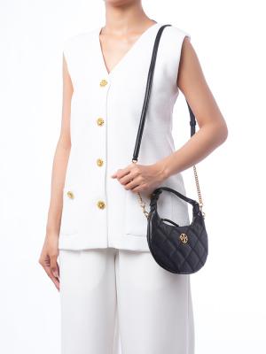 Willa Crescent Mini Hobo Black