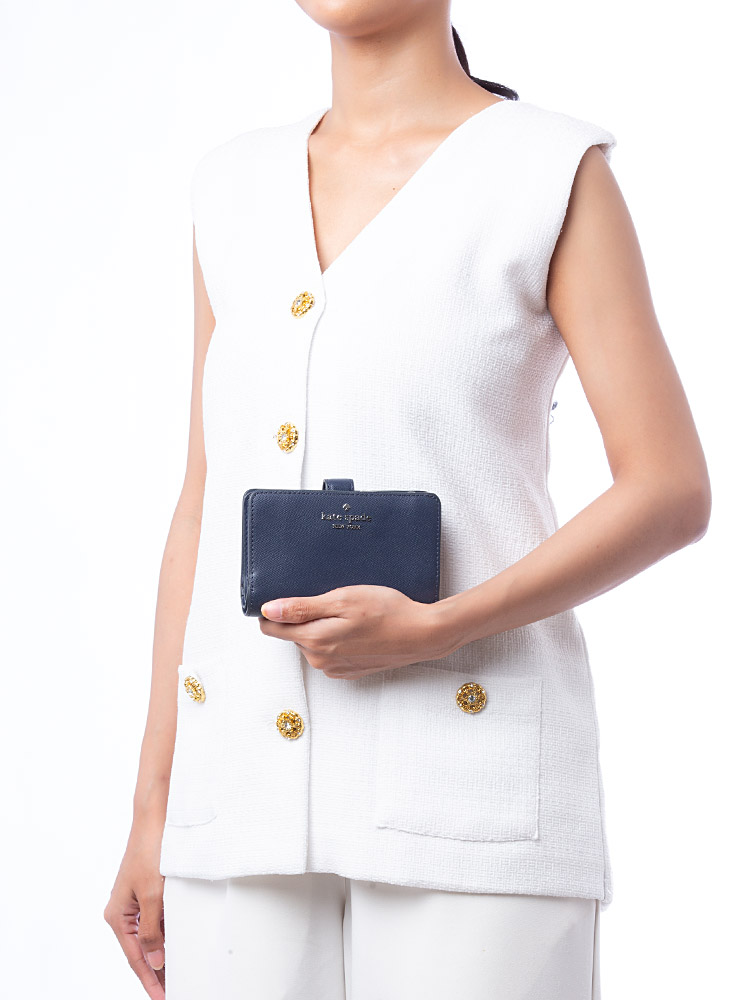 Madison Medium Compact Bifold Wallet Parisian Navy