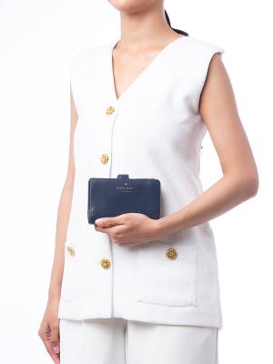Madison Medium Compact Bifold Wallet Parisian Navy